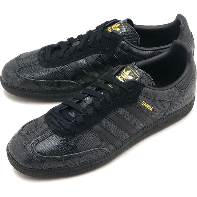 【9/30限定 最大P27倍】アディダス オリジナルス adidas Originals スニーカー サンバ OG [KJ9997 FW26] SAMBA OG メンズ・レディース スネーク柄 ローカット クラシック 定番 人気 黒 コアブラック/コアブラック/コアブラック 正規取扱店