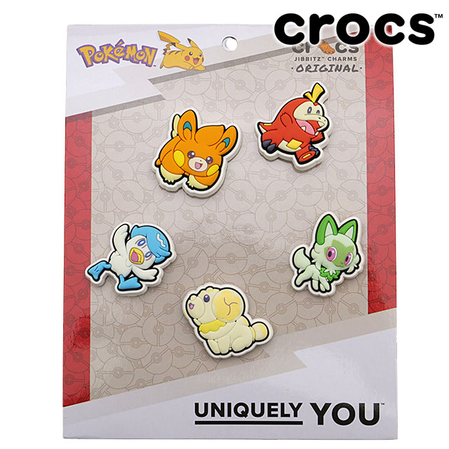 クロックス crocs ジビッツチャーム ポケモン III 5パック [10019229 FW26] JIBBITZ Pokemon III 5 Pack メンズ・レディース ユニセックス シューズアクセサリー カスタマイズ コラボ マルチカラー 【メール便可】 正規取扱店