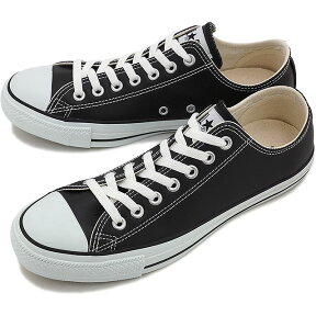 【40％OFF／SALE】コンバース レザー オールスター ローカット CONVERSE LEA ALL STAR OX ブラック 靴 [32143481]【e】【s】