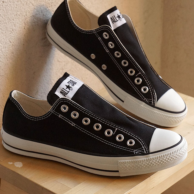 【8/5限定！楽天カードで最大24倍】コンバース オールスター スリップ 3 ローカット CONVERSE ALL STAR SLIP III OX ブラック 靴 [32163791]【e】
