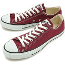 コンバース キャンバス オールスター ローカット CONVERSE CANVAS ALL STAR OX マルーン 靴 