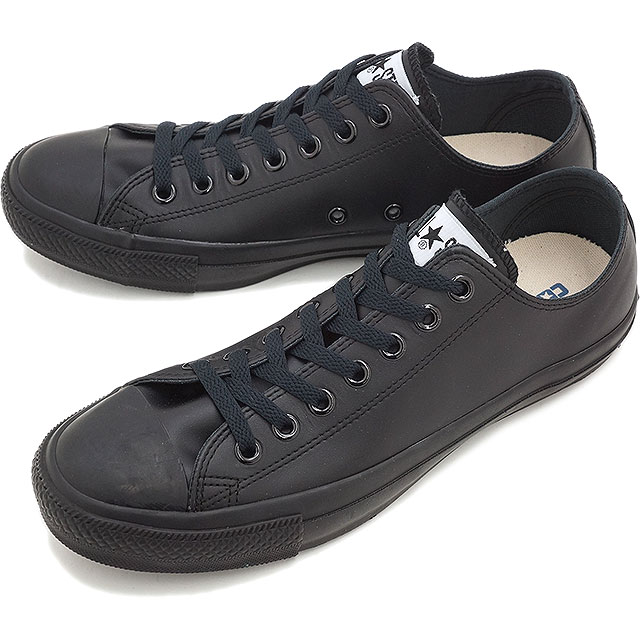 【在庫限り】コンバース レザー オールスター ローカット CONVERSE LEA ALL STAR OX ブラックモノクローム 靴 [32143487]【e】【ts】