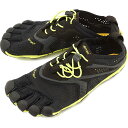 【4/25は楽天カードで最大18倍】Vibram FiveFingers ビブラムファイブフィンガーズ メンズ V-Run Black/Yellow ビブラム ファイブフィンガーズ 5本指シューズ ベアフット靴 [16M3101]