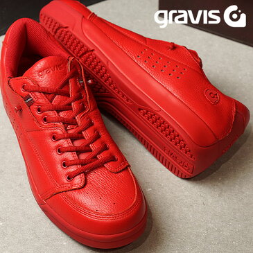 【即納】gravis グラビス メンズ レディース Tarmac DLX ターマック デラックス RED MONO　靴 （1000 SS17）【コンビニ受取対応商品】