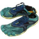 Vibram FiveFingers ビブラムファイブフィンガーズ メンズ ランニングシューズ V-Run NorthSea/Navy ビブラム ファイブフィンガーズ 5本指シューズ ベアフット 靴 (18M7001)【コンビニ受取対応商品】