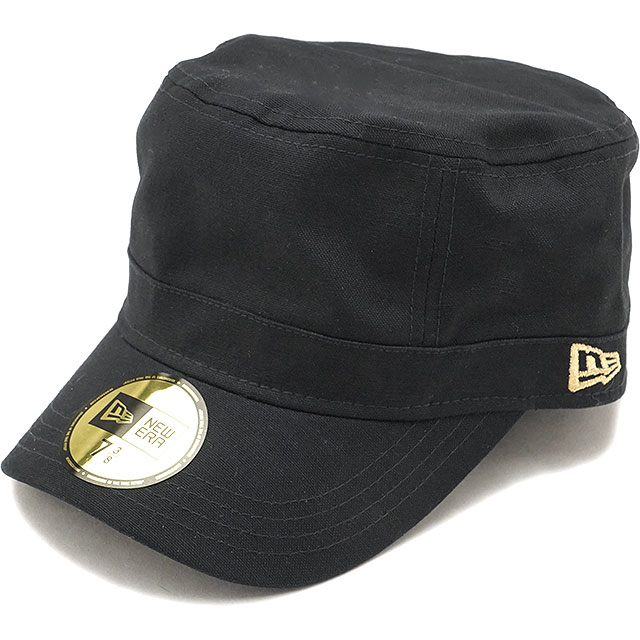 NEWERA ニューエラ キャップ WM-01 ミリタリー ワークキャップ ブラック ゴールドフラッグ [13561916] NEW ERA CAP