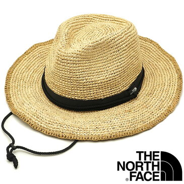 【6/17 23:59迄！楽天カードで10倍】THE NORTH FACE ノースフェイス メンズ・レディース ストローハット Raffia Hat ラフィアハット [NN01554] 麦わら帽子 NB ナチュラルベージュ ベージュ系