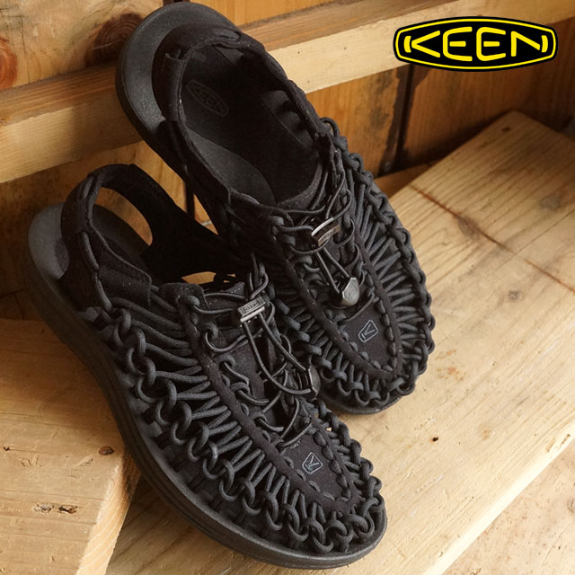 【8/31限定！楽天カードで最大14倍】KEEN キーン レディース サンダル 靴 UNEEK 3C WOMEN ユニーク スリーシー Black/Black [1014099 SS16]