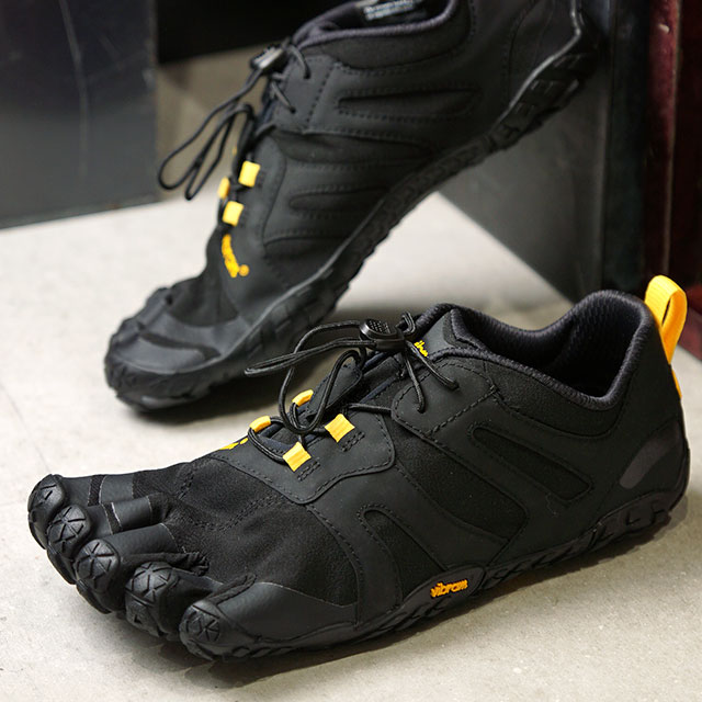 【8/31限定！楽天カードで最大14倍】ビブラムファイブフィンガーズ Vibram FiveFingers メンズ Vトレイル2.0 M V-Trail 2.0 5本指 トレイルランニングシューズ トレラン Black/Yellow ブラック系 [19M7601]