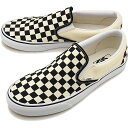 バンズ VANS スリッポン クラシック スリップオン CLASSIC SLIP-ON メンズ・レディース ヴァンズ スニーカー BLACK AND WHITE CHEKERBOARD/WHITE ブラック系 [VN000EYEBWW SS19]