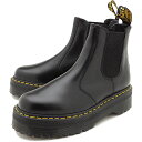 【4/30は楽天カードで5倍】ドクターマーチン Dr.Martens サイドゴアブーツ クアッド ポリッシュド スムース 2976 QUAD POLISHED SMOOTH メンズ レディース 厚底ブーツ 靴 BLACK ブラック系 24687001 FW19 【e】