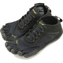 ビブラムファイブフィンガーズ Vibram FiveFingers 5本指シューズ ハイキング トレッキング用 V-TREK [19W7401 SS20] レディース ベアフットスニーカー 靴 Black / Black ブラック系