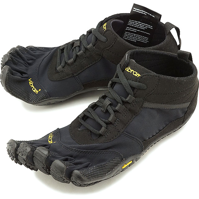 ビブラムファイブフィンガーズ Vibram FiveFingers 5本指シューズ ハイキング トレッキング用 V-TREK  メンズ ベアフットスニーカー 靴 Black / Black ブラック系