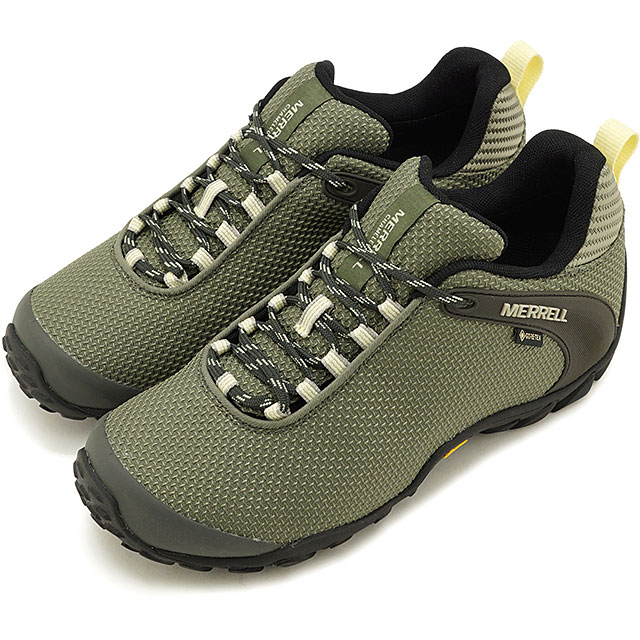 【1/30限定！楽天カードで5倍】メレル MERRELL スニーカー カメレオン8 ストーム ゴアテックス W CHAMELEON 8 STORM GORE-TEX [033610 SS20] レディース アウトドア トレッキングシューズ ハイキング 靴 LICHEN カーキ系【e】