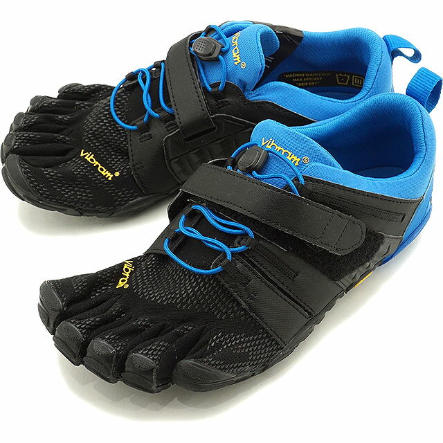 ビブラムファイブフィンガーズ Vibram FiveFingers 5本指シューズ オールラウンドモデル V-Train 2.0 M  メンズ ジム フィットネス トレーニング ランニング スニーカー BLACK/BLUE ブラック系