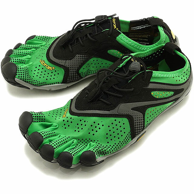 ビブラムファイブフィンガーズ Vibram FiveFingers 5本指シューズ ランニング ウォーキング用 V-RUN M [20M7003 SS20] メンズ スニーカー GREEN/BLACK グリーン系