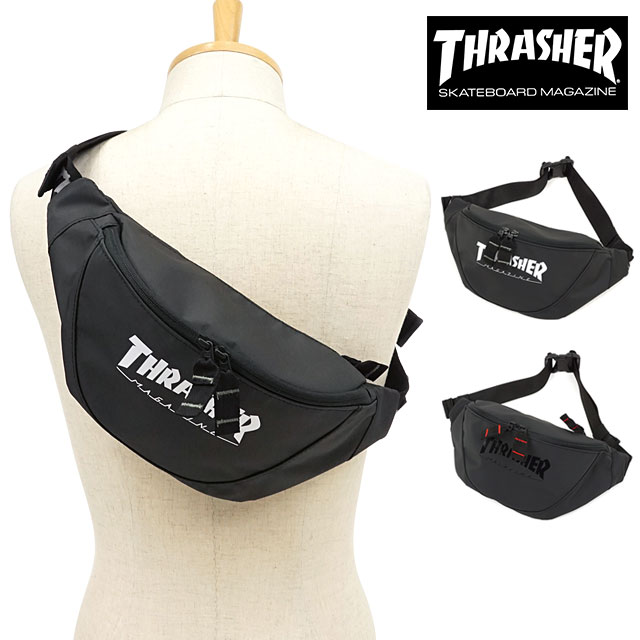 【楽天カードで7倍】スラッシャー THRASHER 斜め掛け ウェストバッグ [THR-121 SS20] メンズ・レディース ファニー ヒップバッグ カバン ボディバッグ 【メール便可】