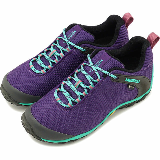 メレル MERRELL スニーカー カメレオン8 ストーム ゴアテックス W CHAMELEON 8 STORM GORE-TEX [J033616] レディース アウトドア トレッキングシューズ ハイキング 靴 ACAI パープル系【e】