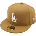 【祝W勝利！5/4は楽天カード＆エントリーで9倍】ニューエラ NEWERA キャップ MLB カスタム 59FIFTY ロサンゼルス・ドジャース ウィート/ホワイト [13562249] NEW ERA