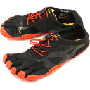 ビブラムファイブフィンガーズ メンズ Vibram FiveFingers ジム フィットネス カジュアル向け 5本指シューズ KSO EVO ベアフット Black/Red 靴 
