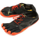 ビブラムファイブフィンガーズ メンズ Vibram FiveFingers ジム フィットネス カジュアル向け 5本指シューズ KSO EVO ベアフット Black/Red 靴 [18M0701 SS18]