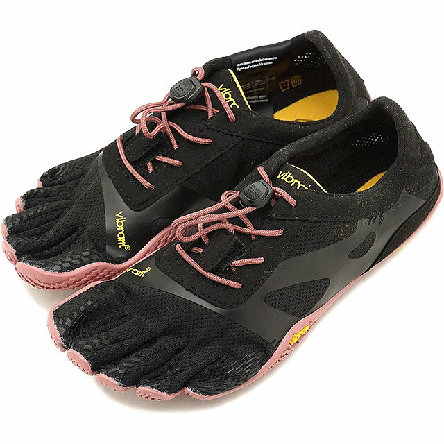 5/18ϳŷɡȥ꡼Ǻ12ܡۥӥ֥ե֥ե󥬡 ǥ Vibram FiveFingers  եåȥͥ 奢 5ܻإ塼 KSO EVO ٥եå Black/Rose  [18W0701 SS18]