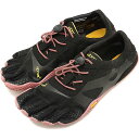 【3/11まで！楽天カード＆エントリーで最大22倍】ビブラムファイブフィンガーズ レディース Vibram FiveFingers ジム フィットネス カジュアル向け 5本指シューズ KSO EVO ベアフット Black/Rose 靴 [18W0701 SS18]