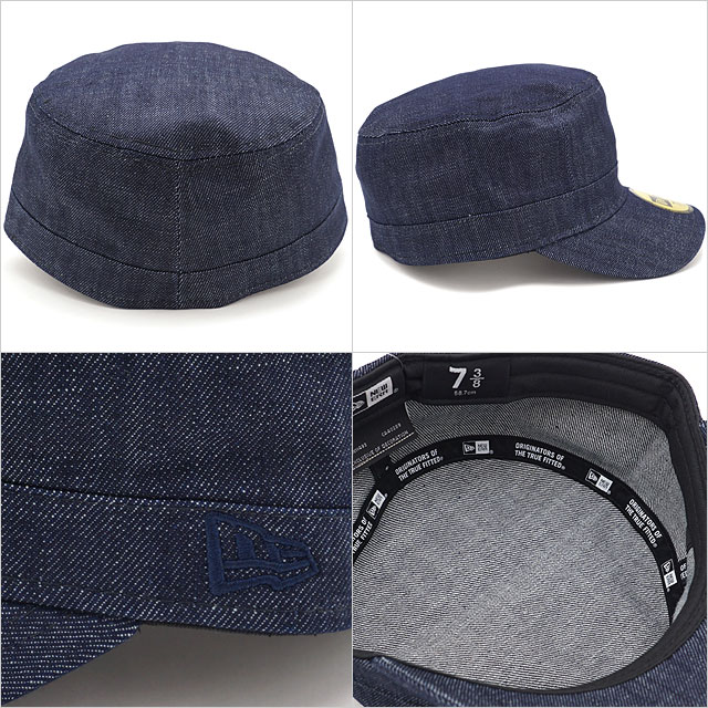 ニューエラ NEWERA ワークキャップ WM-01 デニム [11433910 ] メンズ・レディース 定番 コットン 帽子 ミリタリーキャップ インディゴデニム ネイビー系