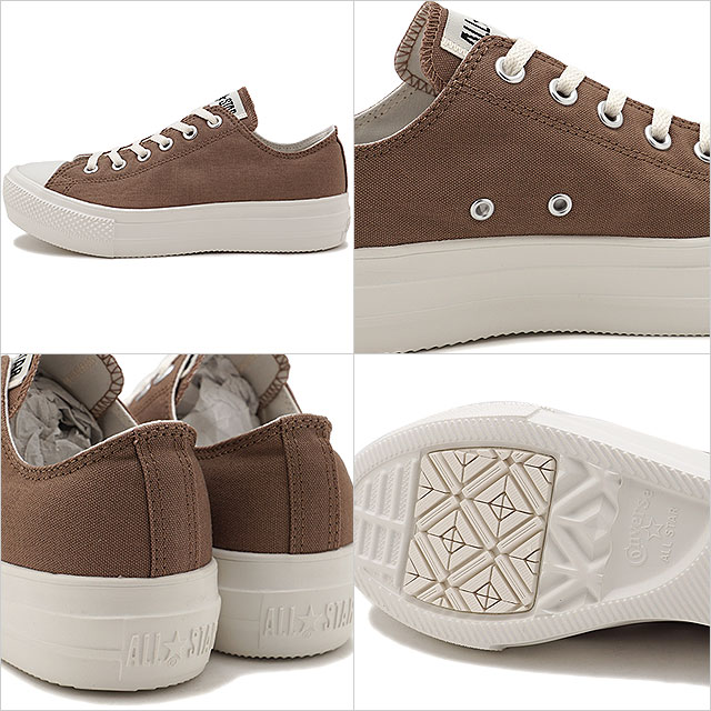 【4/27限定！楽天カードで最大14倍】コンバース CONVERSE スニーカー オールスター ライト PLTS OX ALL STAR LIGHT PLTS OX [31303701 SS21] メンズ・レディース ローカット MOCHA ブラウン系