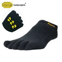 ビブラムファイブフィンガーズ Vibram FiveFingers ベアフットソックス ショート 滑り止め有り [20A1101 SS21] メンズ・レディース 日本製 5本指靴下 アンクル スニーカーソックス BLACK ブラック系【メール便可】