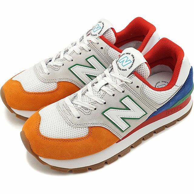 ニューバランス NEWBALANCE スニーカー ML574D [ML574DRU SS21] メンズ・レディース ローカット シューズ GRAY/ORANGE マルチカラー