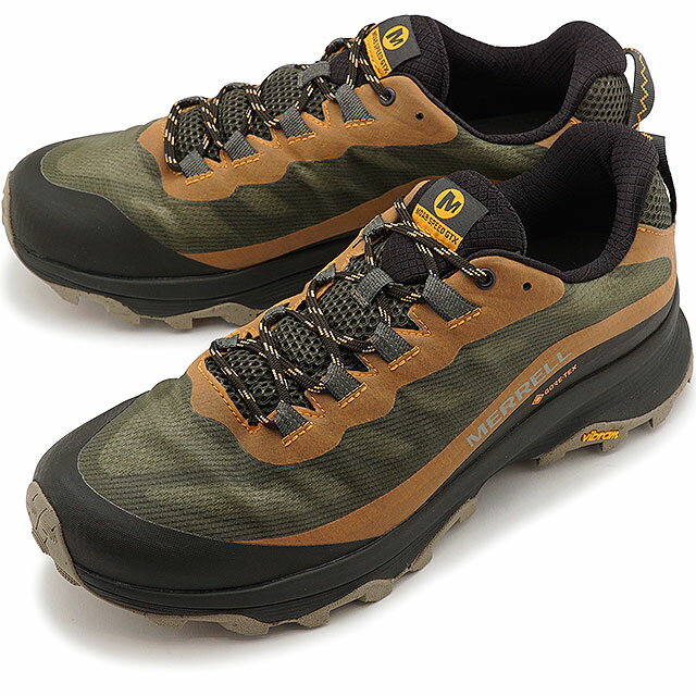 【8/18限定！楽天カードで最大7倍】メレル MERRELL トレッキングシューズ モアブ スピード ゴアテックス M MOAB SPEED GORE-TEX [J066773 SS21] メンズ 軽量 完全防水 アウトドア スニーカー LICHEN カーキ系【e】