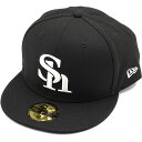 【4/20は楽天カード＆エントリーで8倍】ニューエラ NEWERA キャップ 福岡ソフトバンクホークス NPB 59FIFTY 13562222 メンズ レディース 帽子 日本プロ野球 ブラック/ホワイト