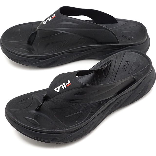 【在庫限り】フィラ FILA サンダル フィラゼン FILA ZEN [1SM00741-0001 SS21] メンズ・レディース トング ビーチサンダル Black/Black/Black ブラック系【ts】