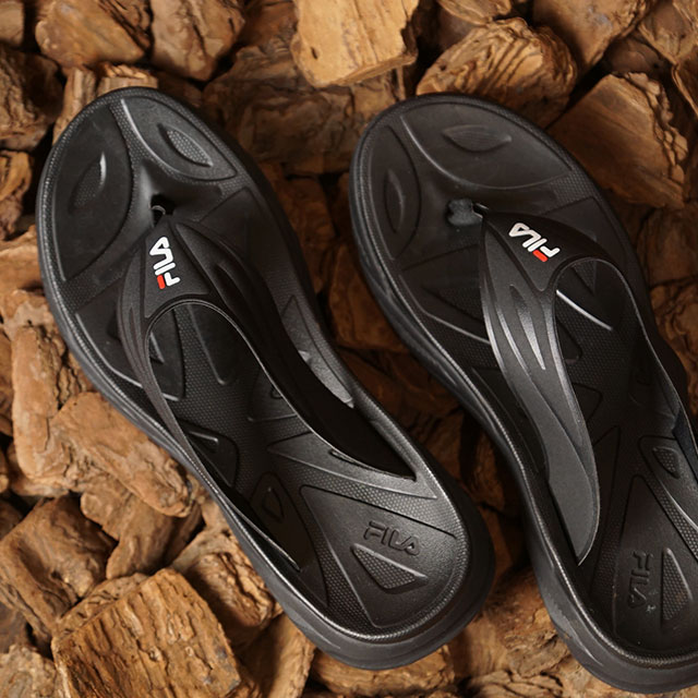 【在庫限り】フィラ FILA サンダル フィラゼン FILA ZEN [1SM00741-0001 SS21] メンズ・レディース トング ビーチサンダル Black/Black/Black ブラック系【ts】