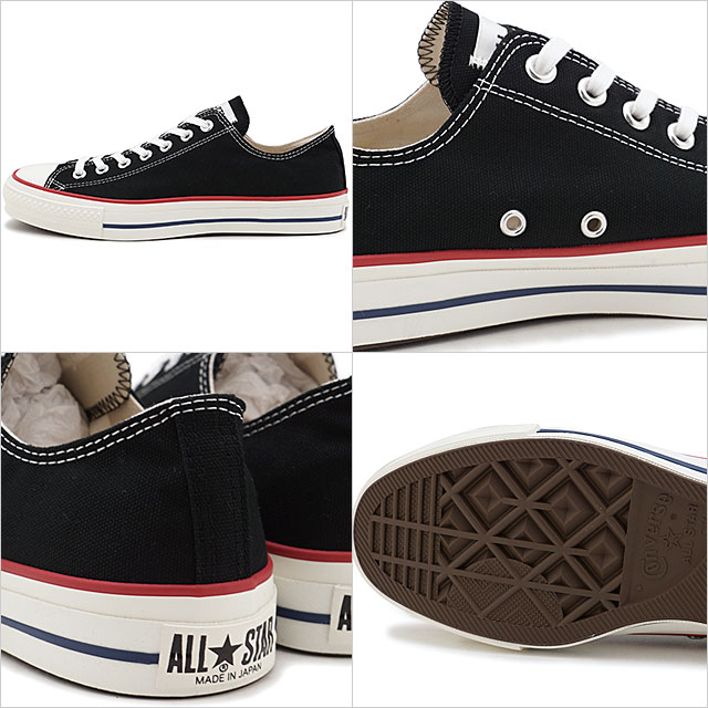 【8/5限定！楽天カードで最大15倍】コンバース CONVERSE スニーカー キャンバス オールスター J ローカット CANVAS ALL STAR J OX [31304300 SS21Q2] メンズ・レディース 日本製 BLACK/TRICO ブラック系