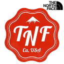 【20％OFF／SALE】ザ ノース フェイス THE NORTH FACE TNF プリントステッカー NN32229-SH SS22 TNF PRINT STICKER キャンプ アウトドア 撥水 シール 車 自転車 スノーボード シェルター 赤 レッド系【メール便可】【e】【ts】