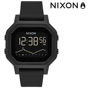 【メーカー2年保証】ニクソン NIXON 腕時計 レディース サイレン [A1311001-00 SS22] Siren デジタル スポーツウォッチ ギフト All Black 黒 ブラック系