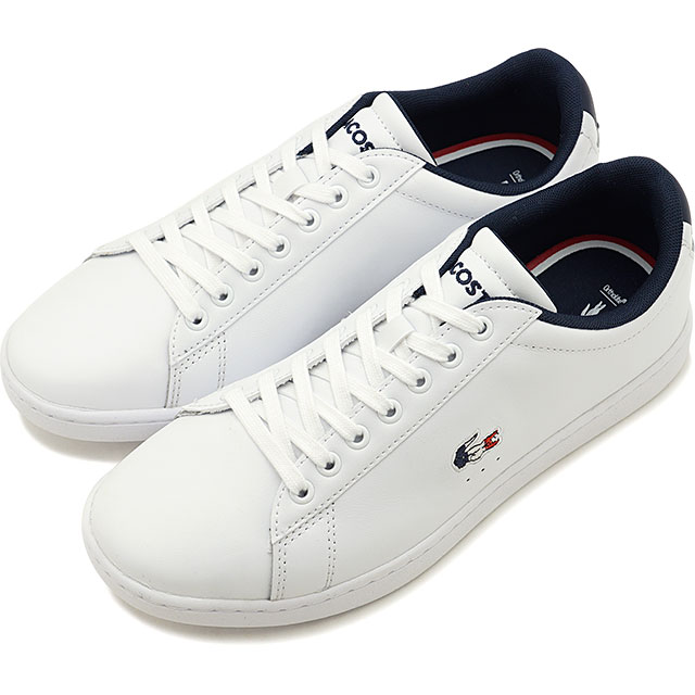 【8/30限定！楽天カードで最大7倍】ラコステ LACOSTE レディース カーナビー エヴォ W CARNABY EVO TRI 1 スニーカー 靴 WHT/NVY/RED ホワイト系 [39SFA0048-407]