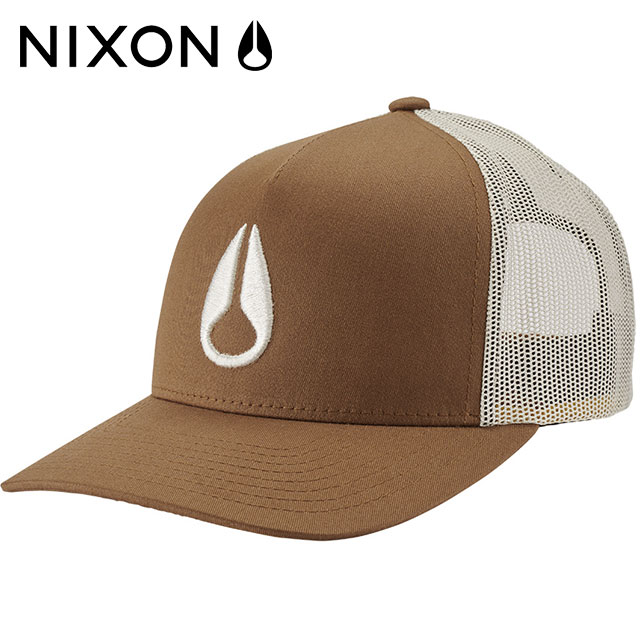 【35％OFF／SALE】ニクソン NIXON キャップ アイコントラッカーハット [C1862-5074-00 SS22] Iconed Trucker Hat メンズ・レディース 帽子 CAP Brown/Off White 茶 ブラウン系【s】【e】