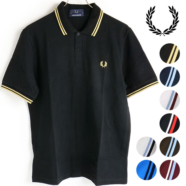 楽天mischief【6/1は楽天カード＆エントリーで15倍】FRED PERRY フレッドペリー ポロシャツ メンズ TWIN TIPPED FRED PERRY SHIRT ツイン ティップド フレッドペリーシャツ 鹿の子 [M12]