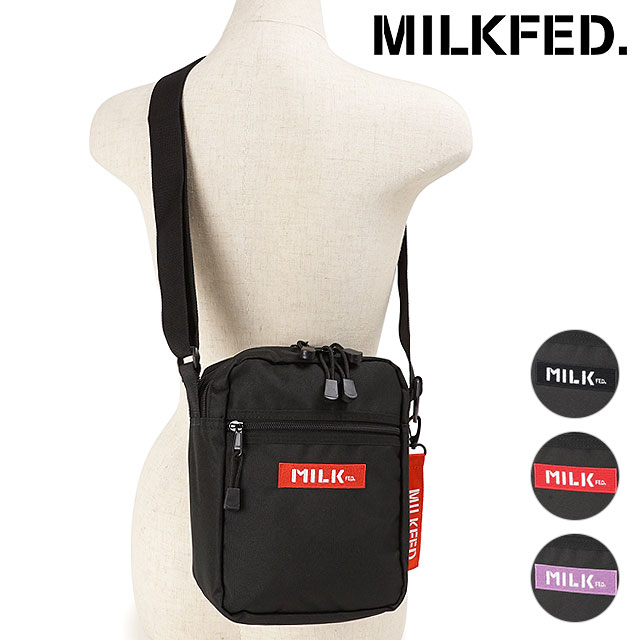 ミルクフェド MILKFED. レディース レクタングル ショルダーバッグ  RECTANGLE SHOULDER BAG ウィメンズ 鞄 縦型ショルダー 正規取扱店