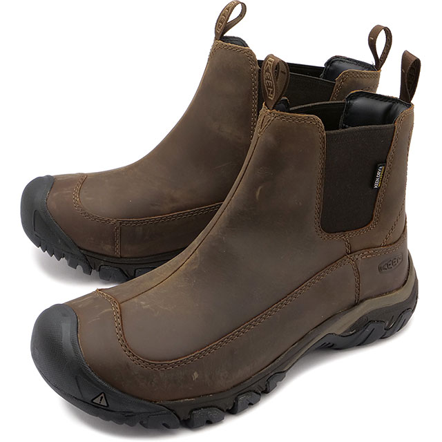 返品送料無料 KEEN キーン サイドゴアブーツ メンズ MENS Anchorage Boot III WP アンカレッジ ブーツ スリー ウォータープルーフ Dark Earth/Mulch 靴 [1017790]