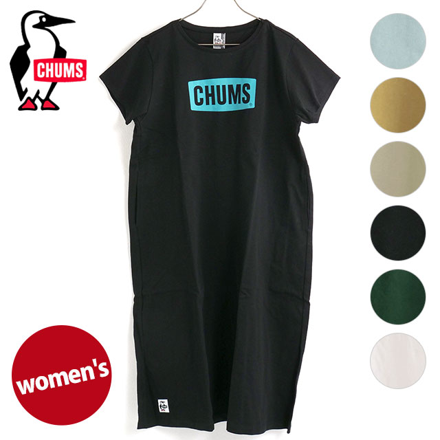 【40％OFF／SALE】チャムス CHUMS レディース チャムスロゴドレス [CH18-1259 SS23] W CHUMS Logo Dress トップス Tシャツワンピース 半袖 アウトドア【e】【ts】