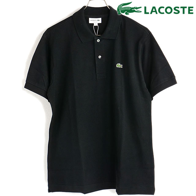 ラコステ ラコステ LACOSTE メンズ ポロシャツ [L1212LJ-99-031 SS23] L1212LJ-99 トップス 半袖 鹿の子 BLACK★ 黒 ブラック系