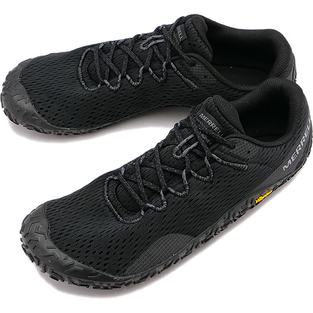 メレル MERRELL メンズ ベイパー グローブ 6  M VAPOR GLOVE 6 靴 トレイルランニング ベアフットシューズ スニーカー キャンプ アウトドア BLACK