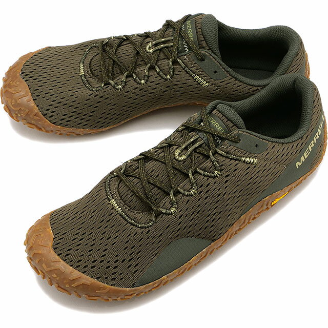 メレル MERRELL メンズ ベイパー グローブ 6 [J067665 SS23] M VAPOR GLOVE 6 靴 トレイルランニング ベアフットシューズ スニーカー キャンプ アウトドア OLIVE