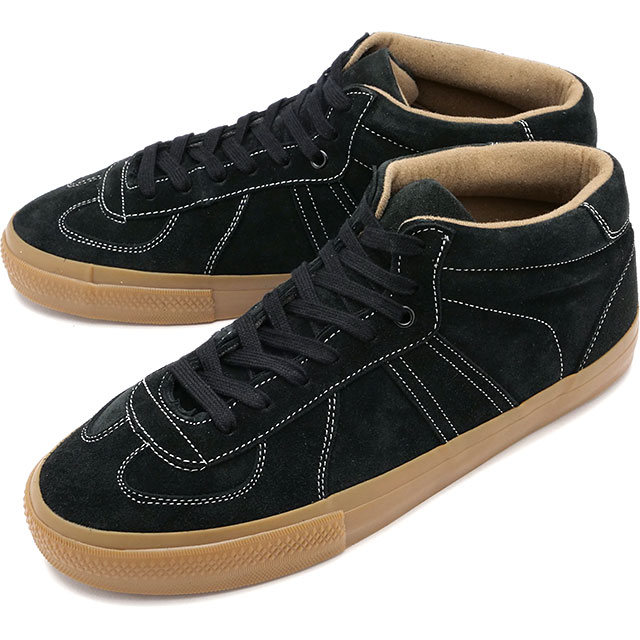 リプロダクション オブ ファウンド REPRODUCTION OF FOUND ジャーマンミリタリートレーナー  GERMAN MILITARY TRAINER メンズ＆レディース スニーカー 靴 ミッドカット BLACK SUEDE 黒 ブラック系