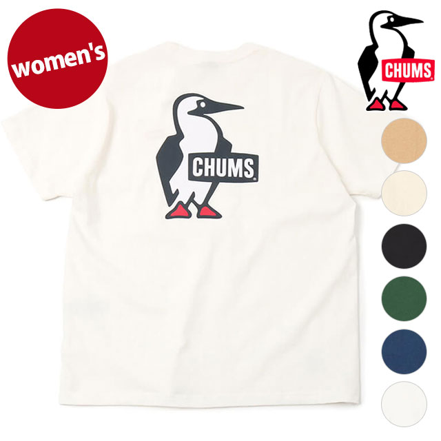 チャムス Tシャツ レディース 【300円クーポンあり】チャムス CHUMS レディース ブービーロゴTシャツ [CH11-2279 SS23] W Booby Logo T-Shirt トップス 半袖 アウトドア【メール便可】