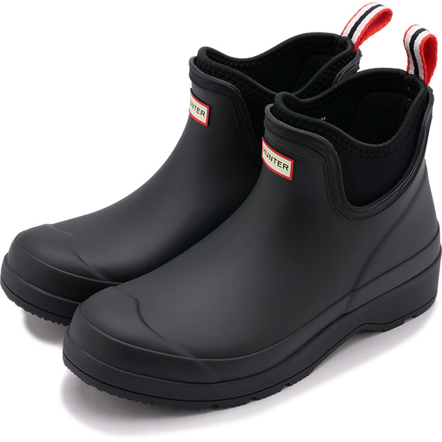  返品送料無料 ハンター HUNTER レディース プレイ チェルシー ネオプレーンブーツ  W PLAY CHELSEA NEOPRENE BOOT レインブーツ ラバーブーツ 長靴 防水 black